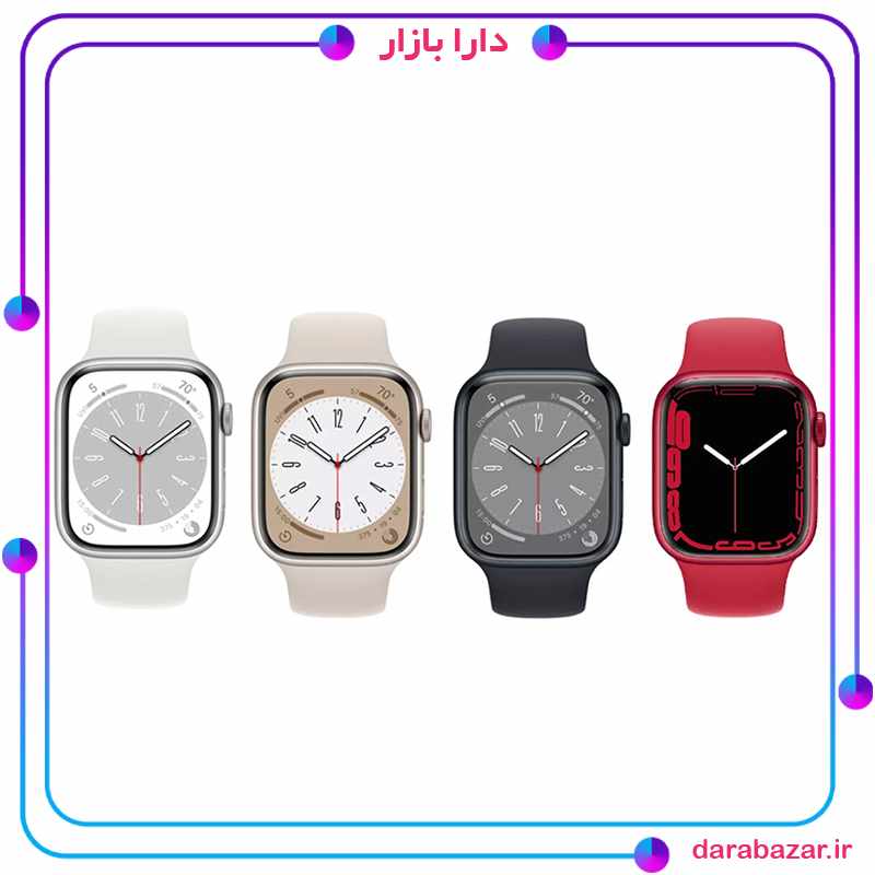 ساعت هوشمند اپل واچ سری 8 سایز 41 میلیمتر-خرید اپل واچ اورجینال دارا بازار Apple Watch Series 8 – 41mm