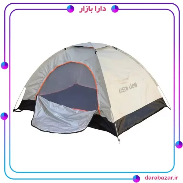 چادر مسافرتی گرین لاین مدل GT3-Plus ظرفیت ۳ نفر-محصولات گرین لاین-دارا بازار-Green Lion GT3-PLUS Camping Tent - Beige