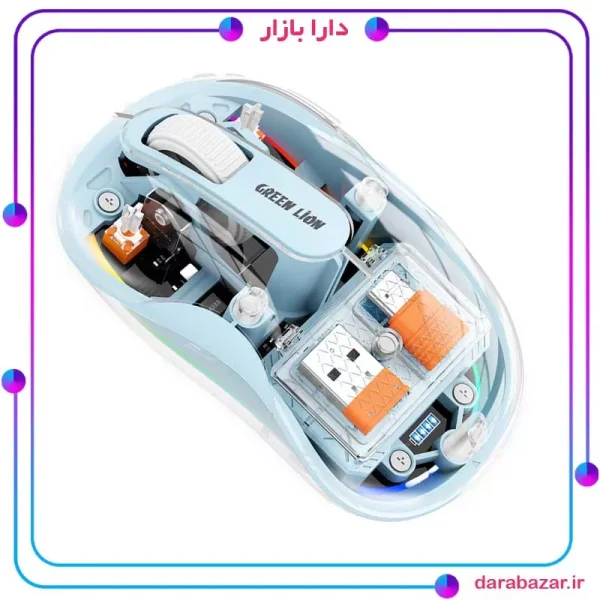 Green Lion Wireless Turtle Mouse 2400DPI-ماوس بی سیم تارتل گرین لاین-محصولات گرین لاین-دارا بازار