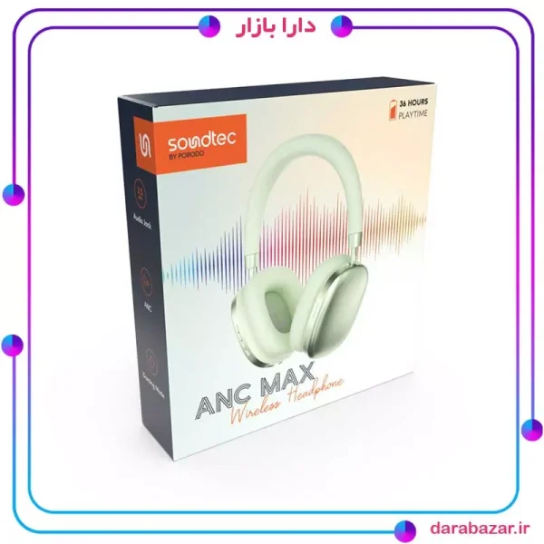 Porodo Soundtec PD-STWLEP023-GD ANC Max-هدفون بیسیم پرودو-محصولات پرودو-دارا بازار