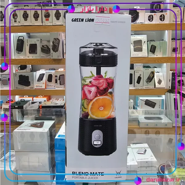مخلوط کن شارژی قابل حمل گرین لاین-Green Lion Blend Mate Portable Juicer-محصولات گرین لاین-دارا بازار