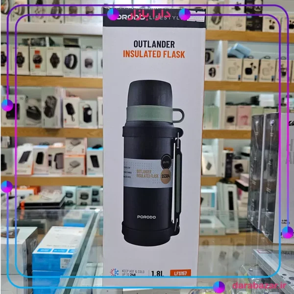 فلاسک 1.8 لیتری پرودو-Porodo Insulation Flask LFS157-محصولات پرودو-دارا بازار